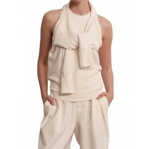 NEW PARENTEZI wrapped sweater in bone